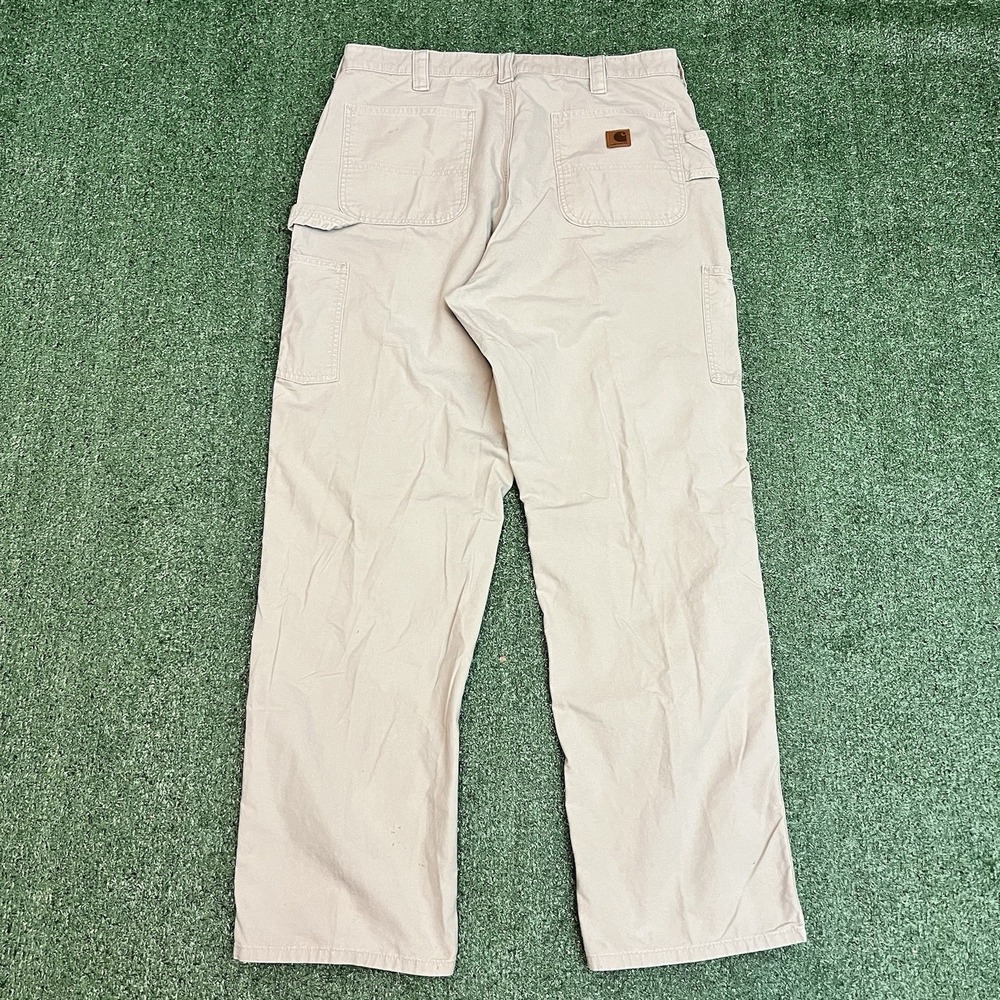 Carhartt Carpenter Original Dungaree Fit Pant Men's 38x34 B151 TAN Work Utility